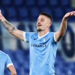 Milinkovic esulta dopo un gol