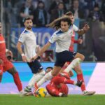 Mattéo Guendouzi in azione contro la Fiorentina