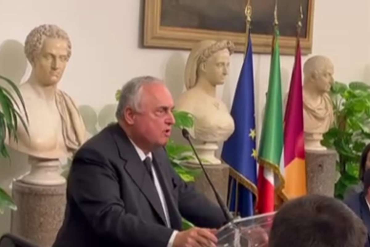 Claudio Lotito in Comune