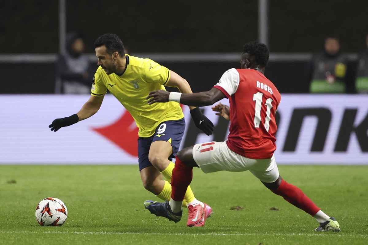 Pedro in azione con il Braga