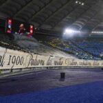 Scenografia Lazio nel derby