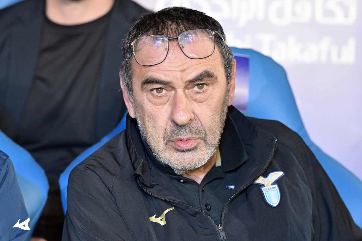 Maurizio Sarri in panchina