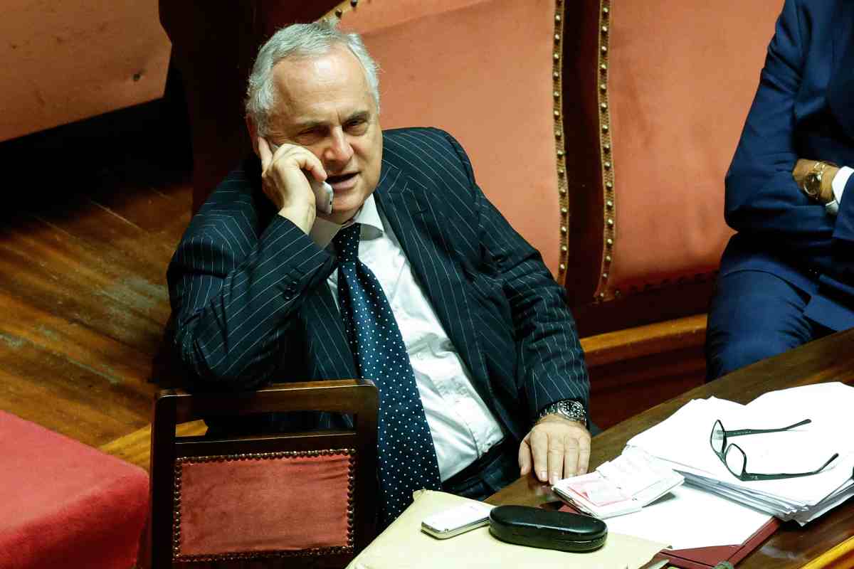 Claudio Lotito in Senato